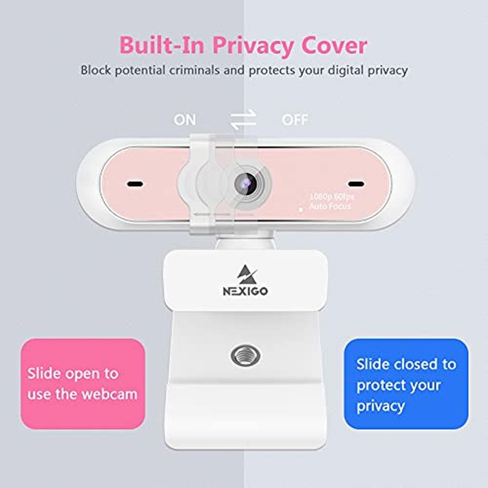 Nexigo N660P: 1080p 60fps Webcam with Software Control and – Packaging