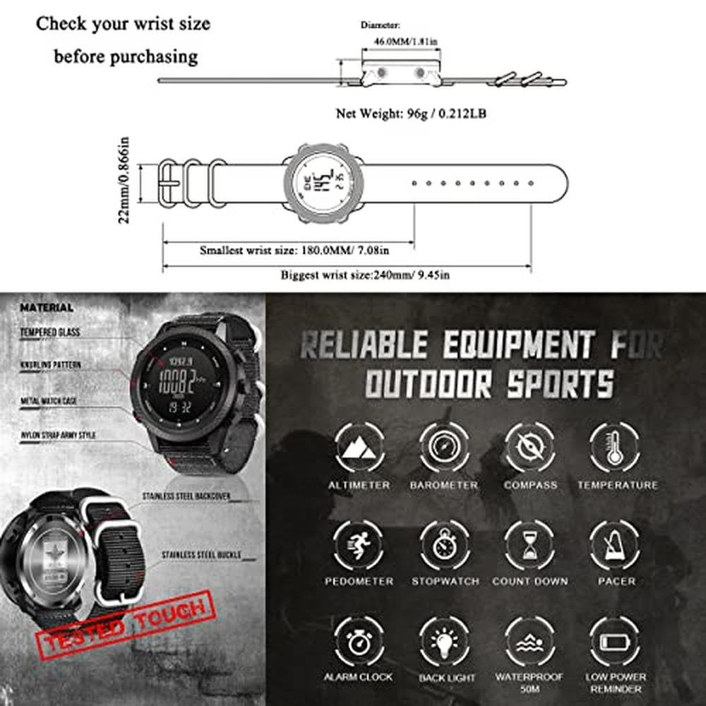 North Edge: Apache 46mm Digital Sports Watch – In Use