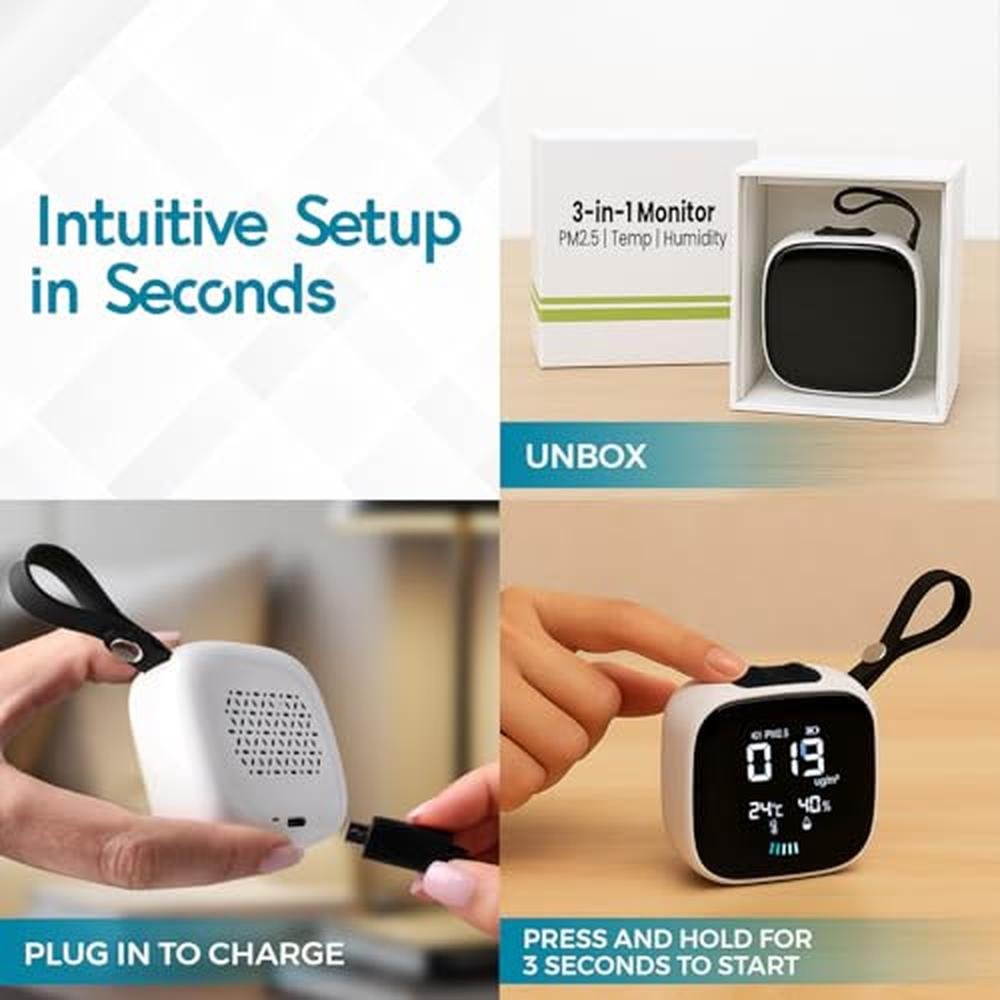Air Quality: ORB 3-in-1 Portable Indoor Air Quality Monitor – Packaging