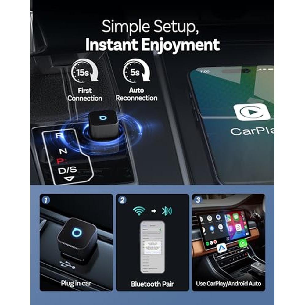 Auto Ottocast: Ottocast Mini Cube 3.0 Wireless CarPlay & – Packaging