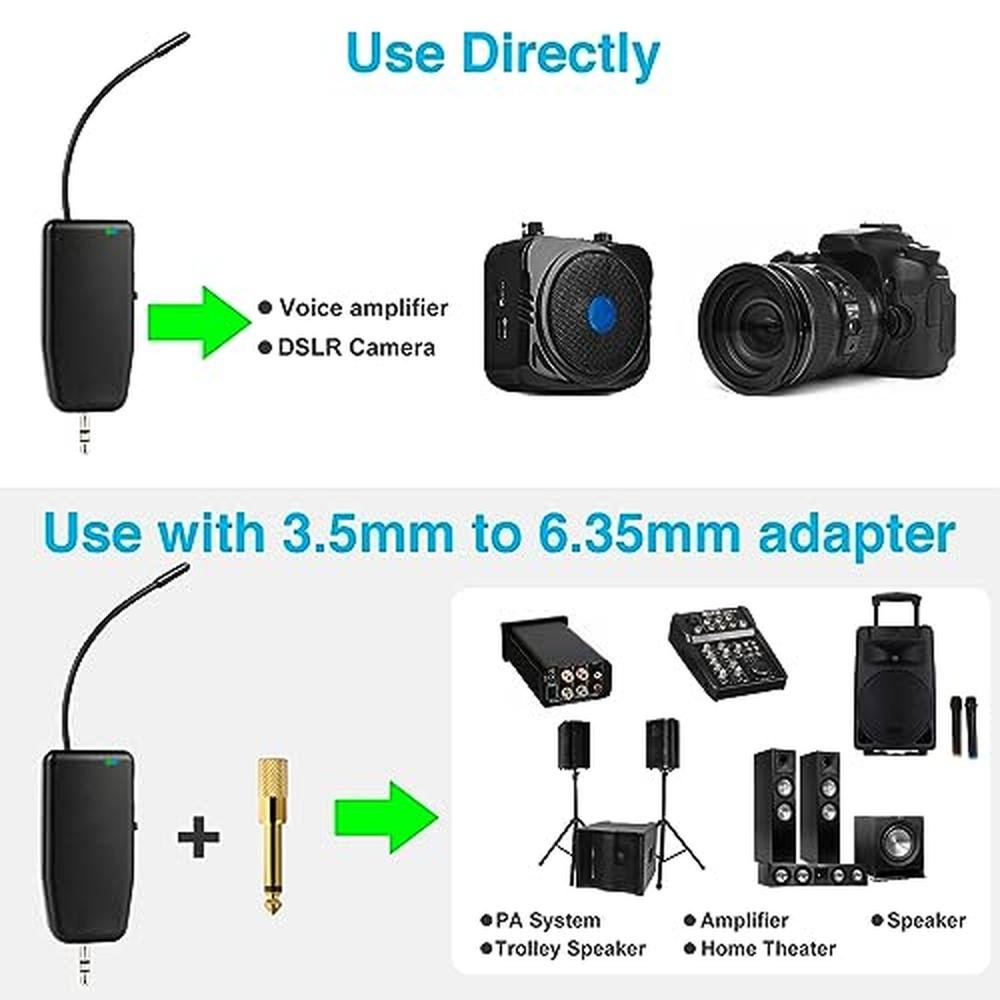 Wireless Microphone System: OxxyeeKS 2.4G Dual Headset Mics – Packaging