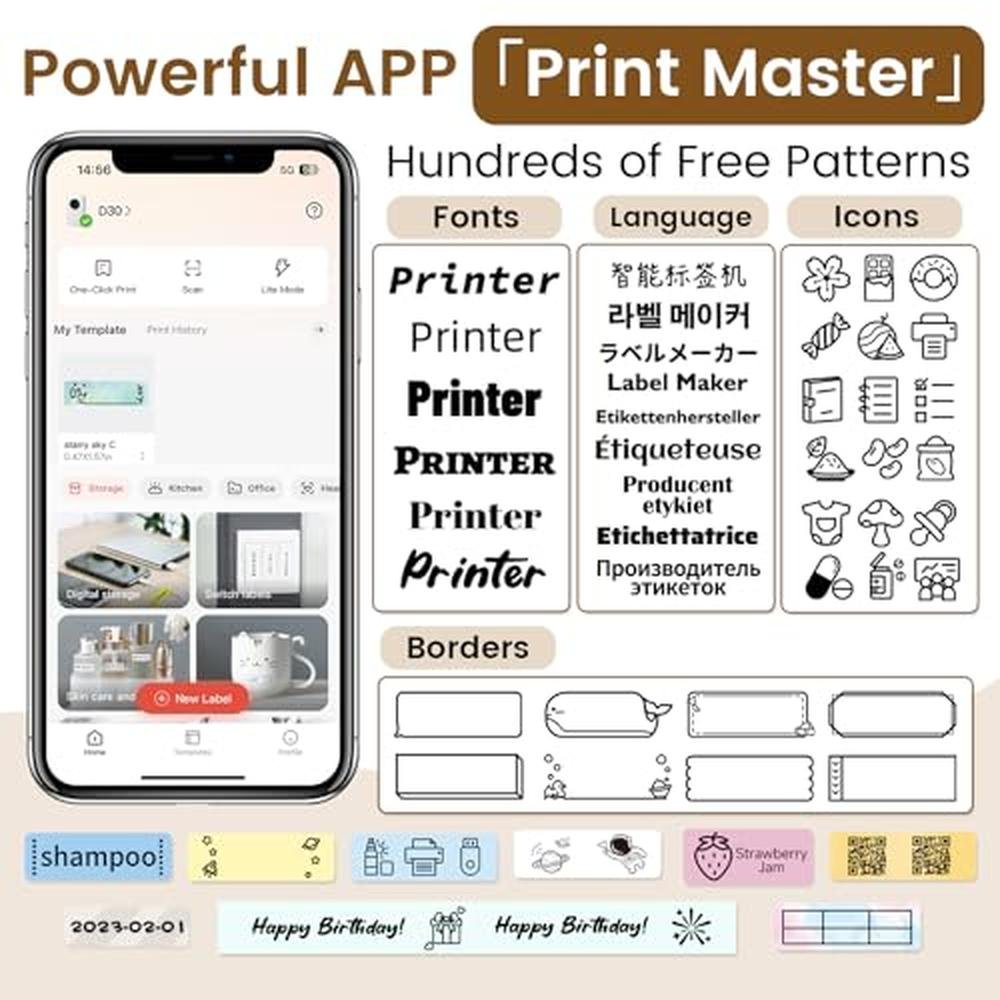 Label Maker: Phomemo D30 Mini Pocket Smartphone Label Maker – Packaging