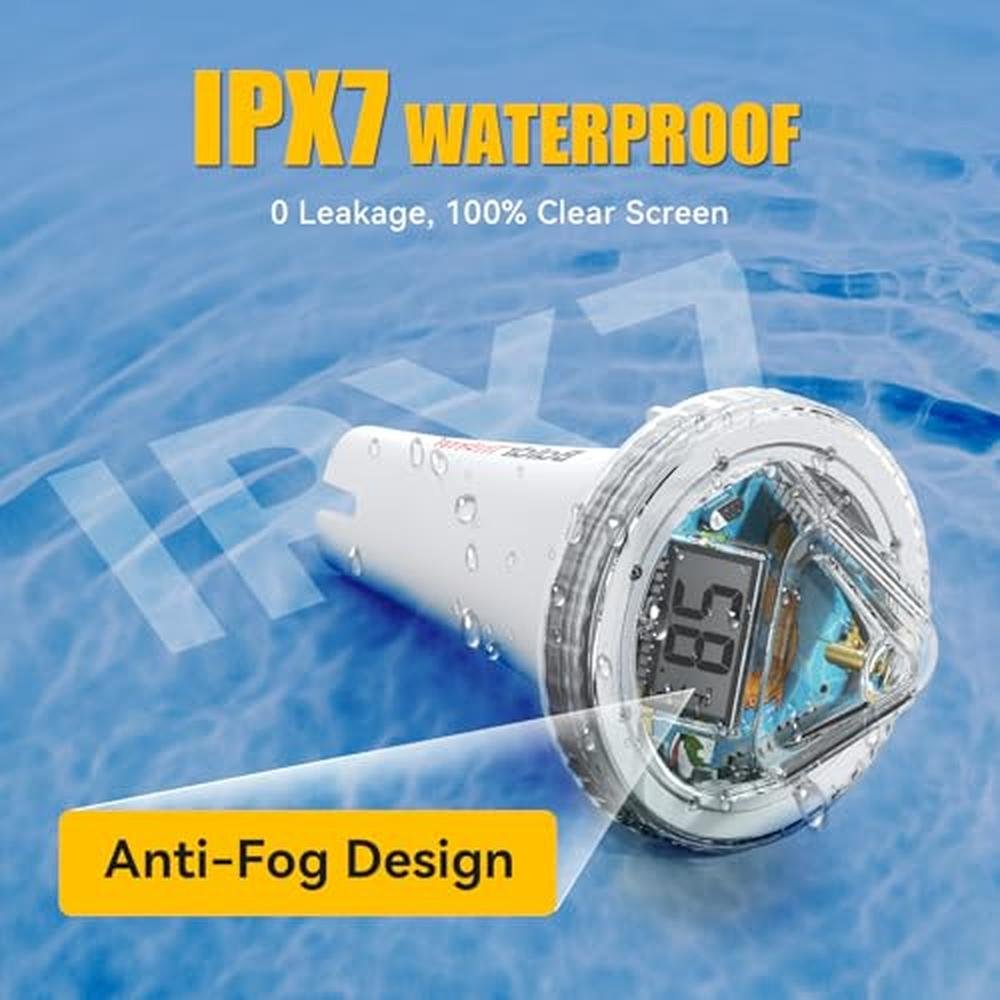 Pool Temperature: Digital Floating Thermometer Easy Read – Packaging