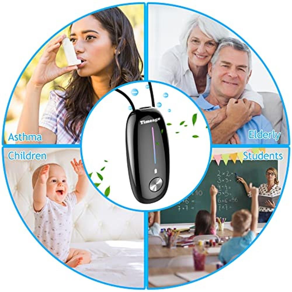 Air Purifier: Timeage Personal Air Purifier Necklace – Packaging