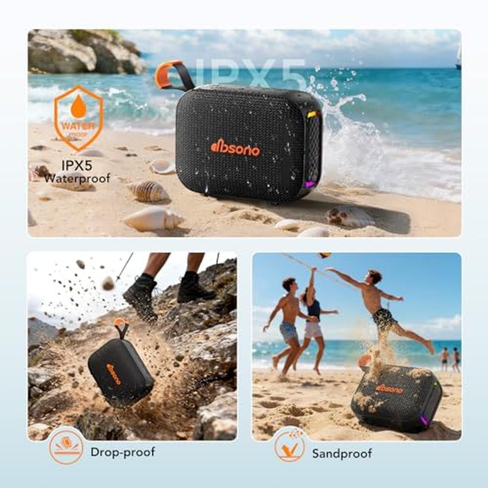Portable Bluetooth Speaker: Waterproof IPX5 HD Sound Up to – Packaging