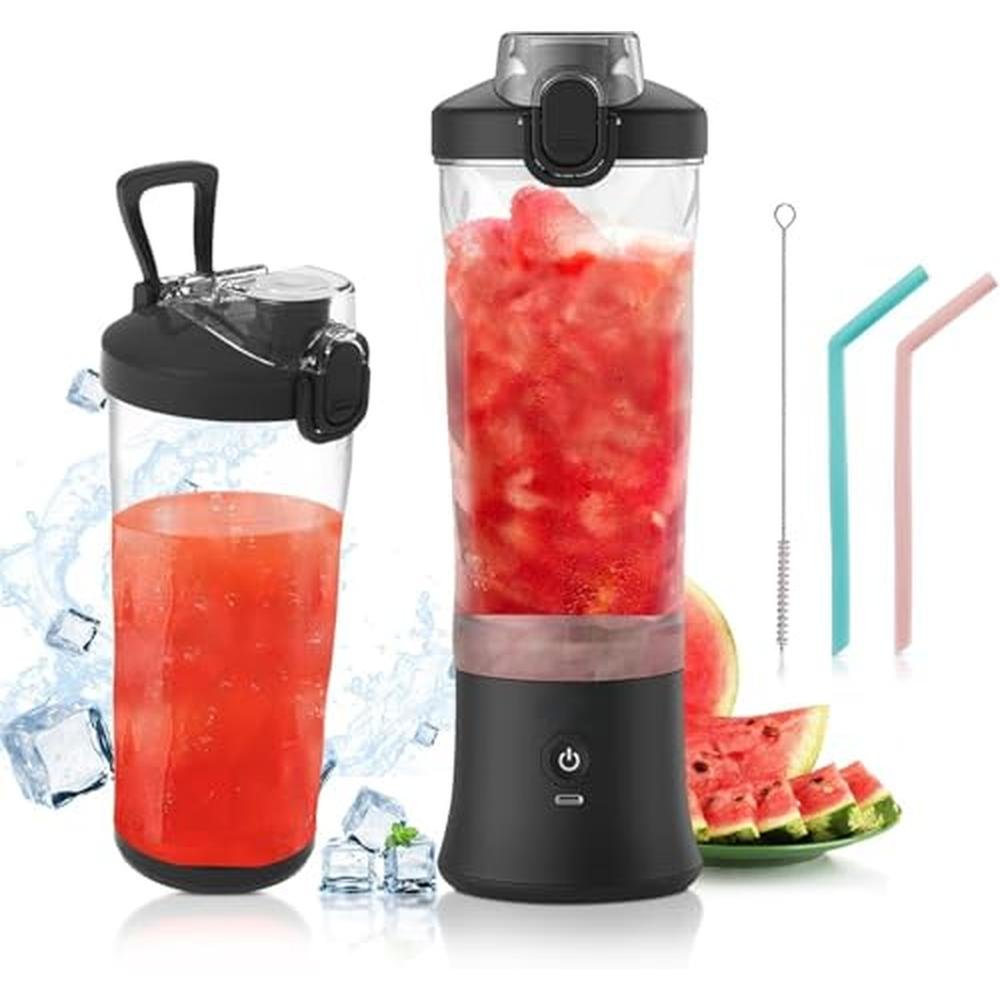 Portable Blender: 20oz USB Rechargeable Mini Blender Cup – Front View