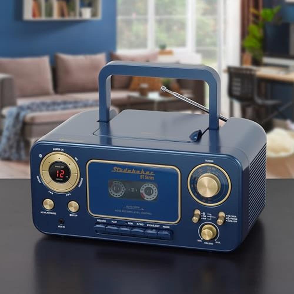Portable Stereo CD Player with Bluetooth – Packaging