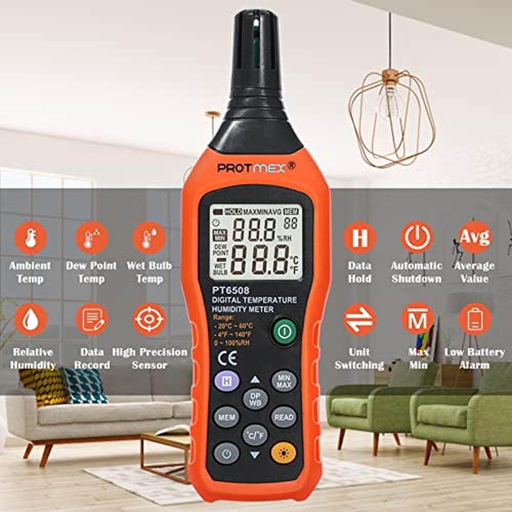 Protmex Digital Temperature Humidity Meter – Packaging