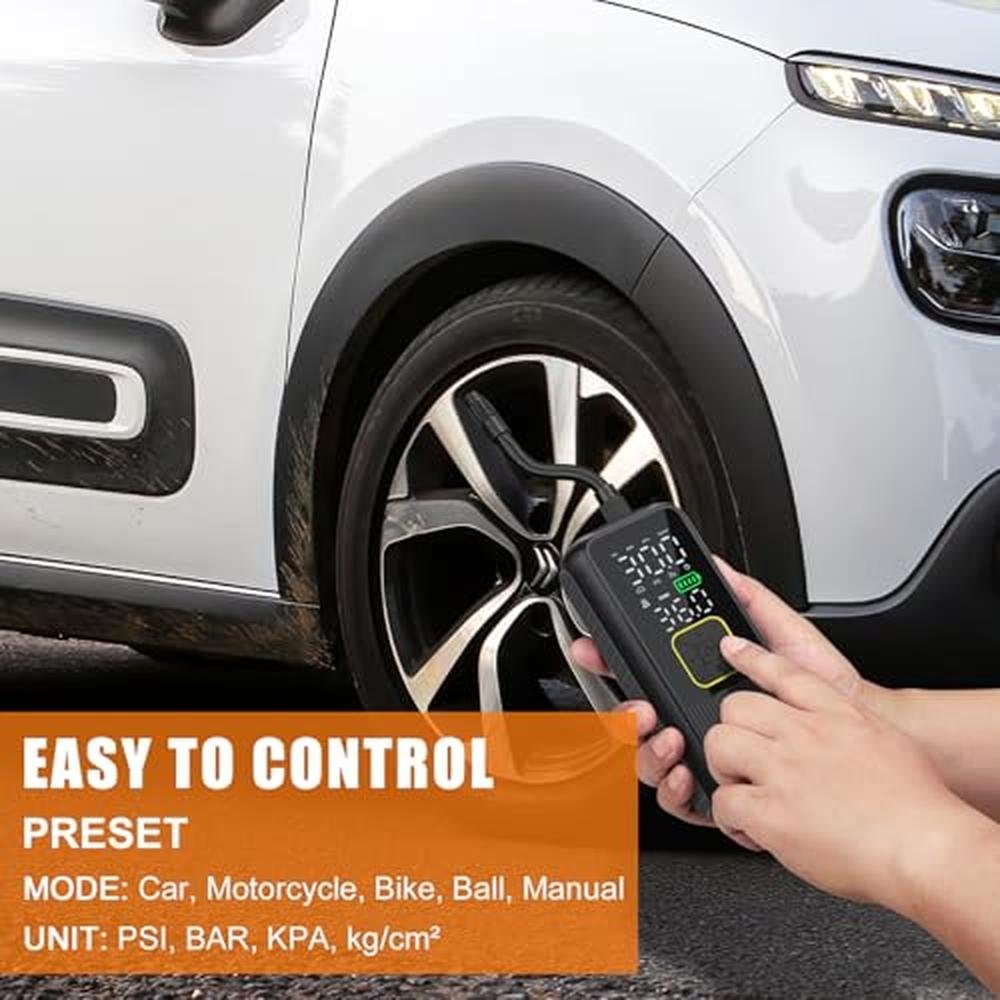 Tire Inflator: Pwperry Portable Air Compressor 4x Faster – Packaging