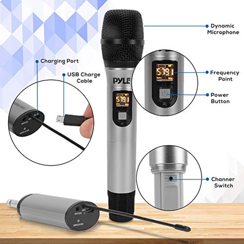 PYLE Portable UHF Wireless Microphone System – Packaging