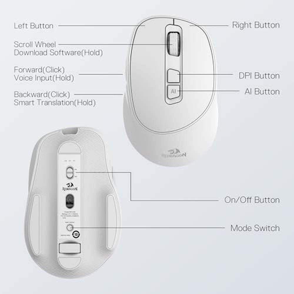 Redragon BM4195 AI Smart Wireless Mouse – Packaging