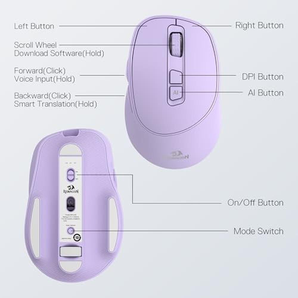 Redragon BM4195 AI Smart Wireless Mouse – Packaging