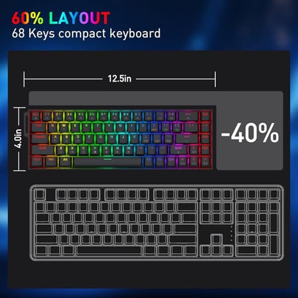 Keyboard Actuation: Redragon K631 HE Rapid Trigger RGB – Packaging