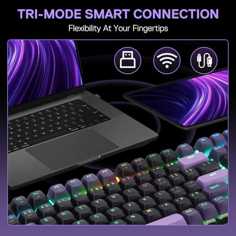 Gaming Keyboard: Redragon K740 PRO 98 Keys Wireless RGB – Packaging