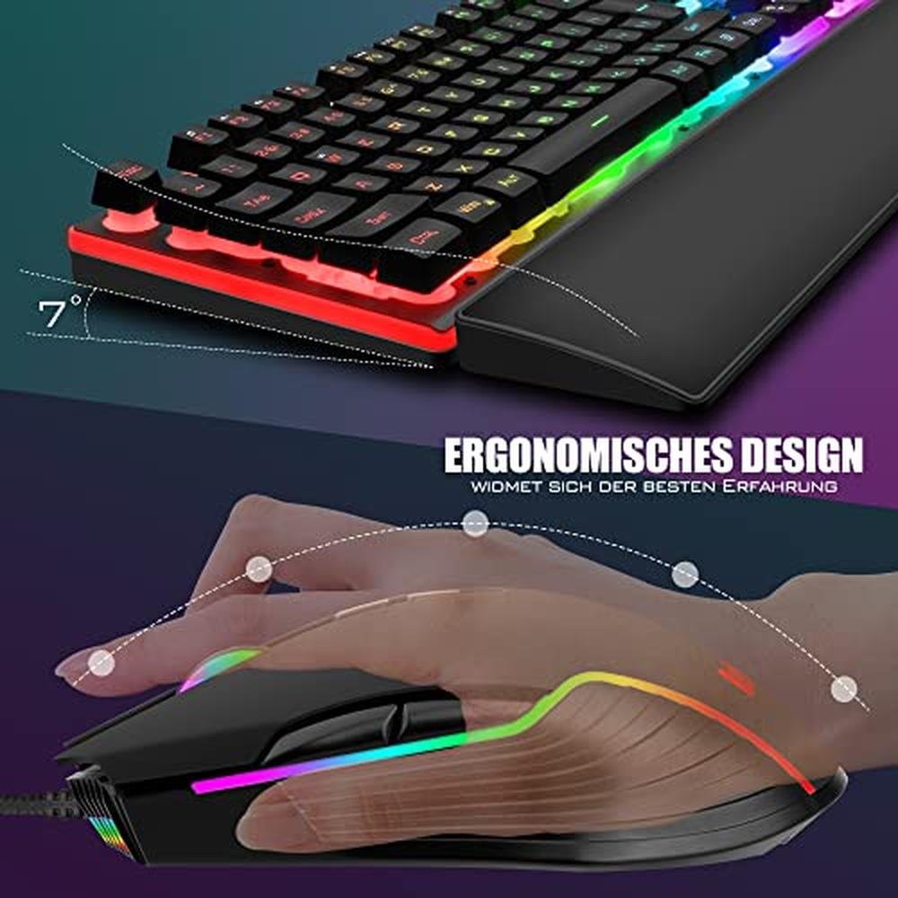 Keyboard Wrist Rest: RedThunder K10 Wired Gaming Keyboard – Packaging