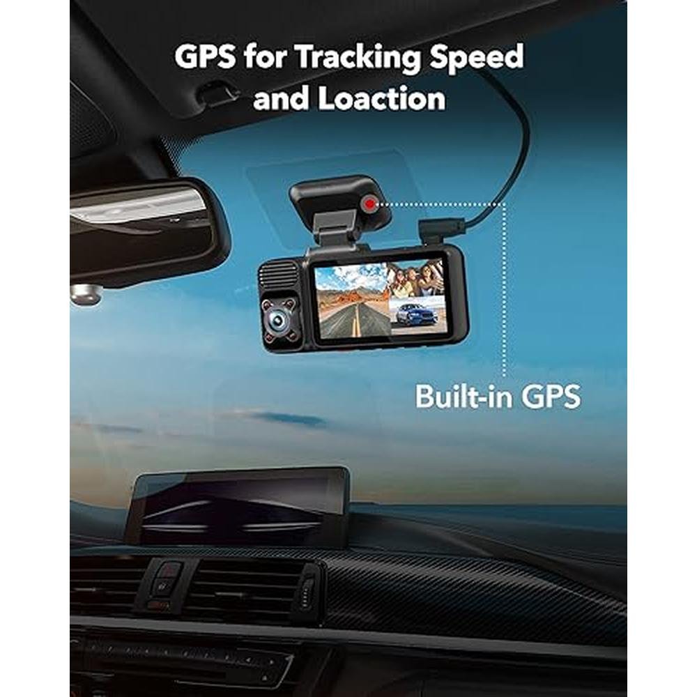 REDTIGER Adhesive Mount F17 Dash Cam with GPS Module – Packaging