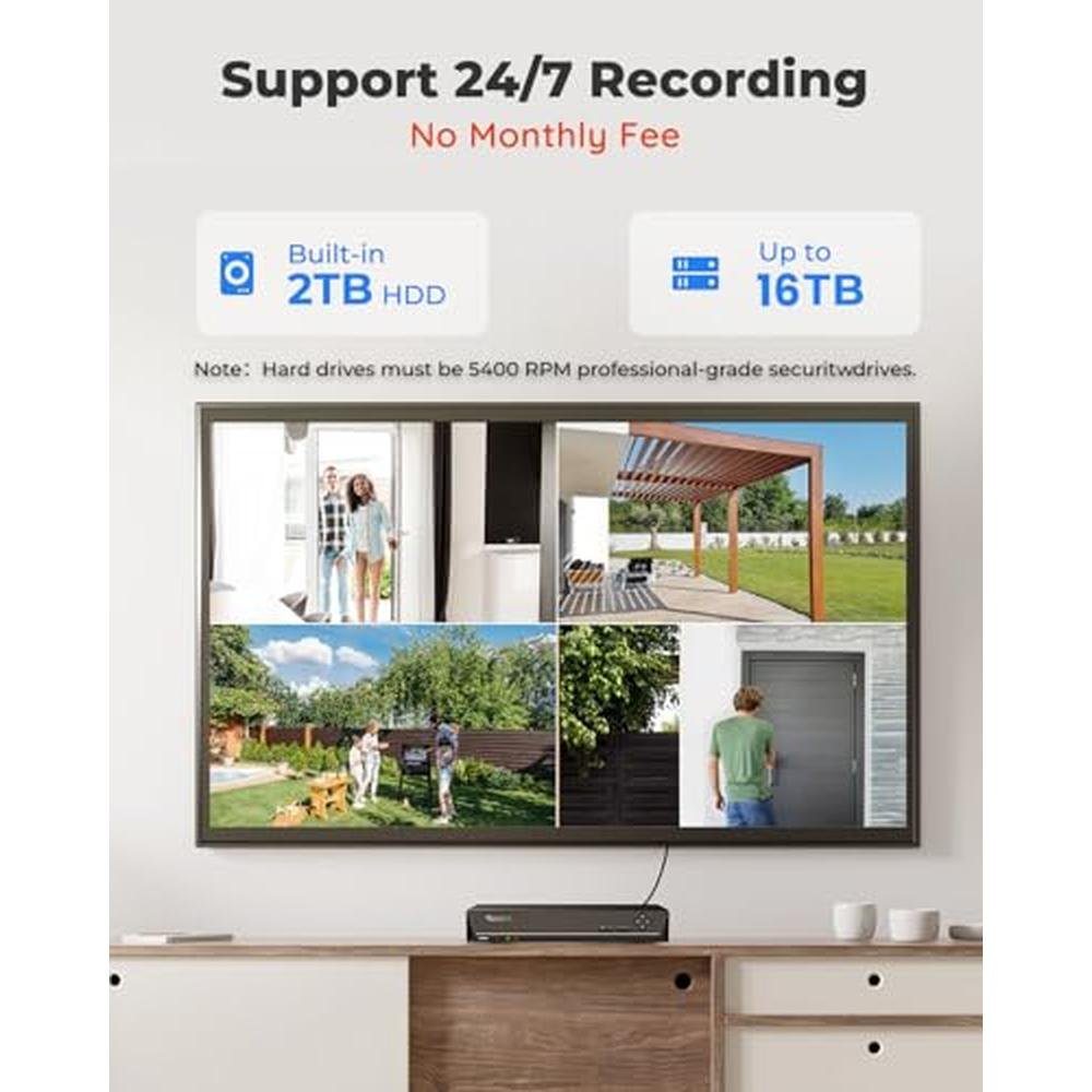 8ch 5mp Security Camera System – Packaging