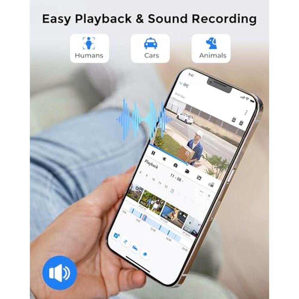 Security Camera: REOLINK Plug-in Outdoor WiFi 5MP HD – Packaging