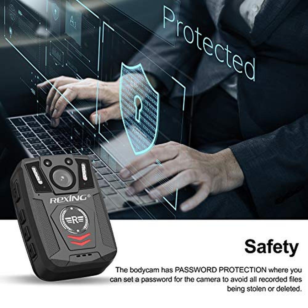 Rexing P1 Body Worn Camera: 2 Display 1080p Full HD – Packaging