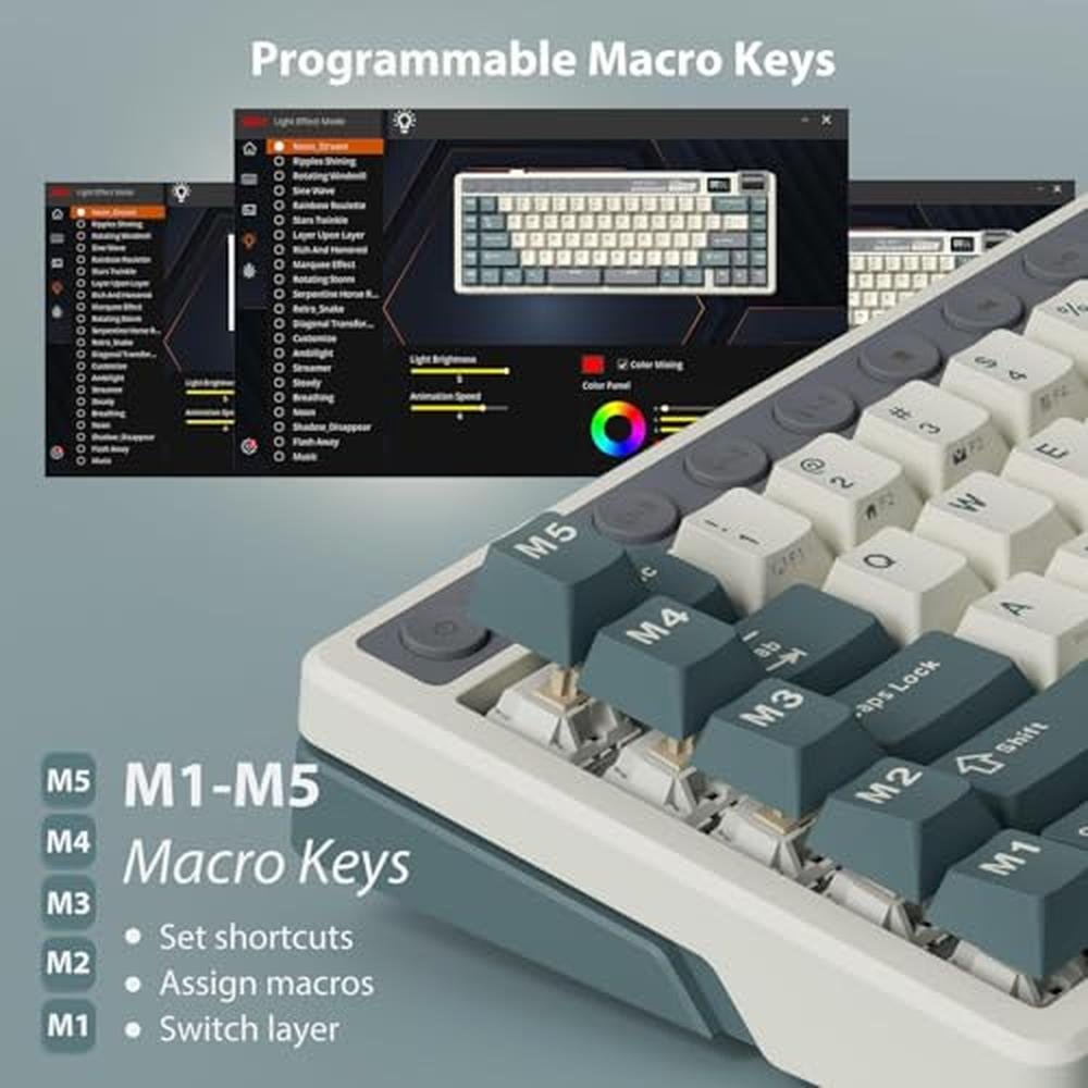 Keyboard Royal: RK ROYAL KLUDGE M70 Wireless Mechanical – Packaging