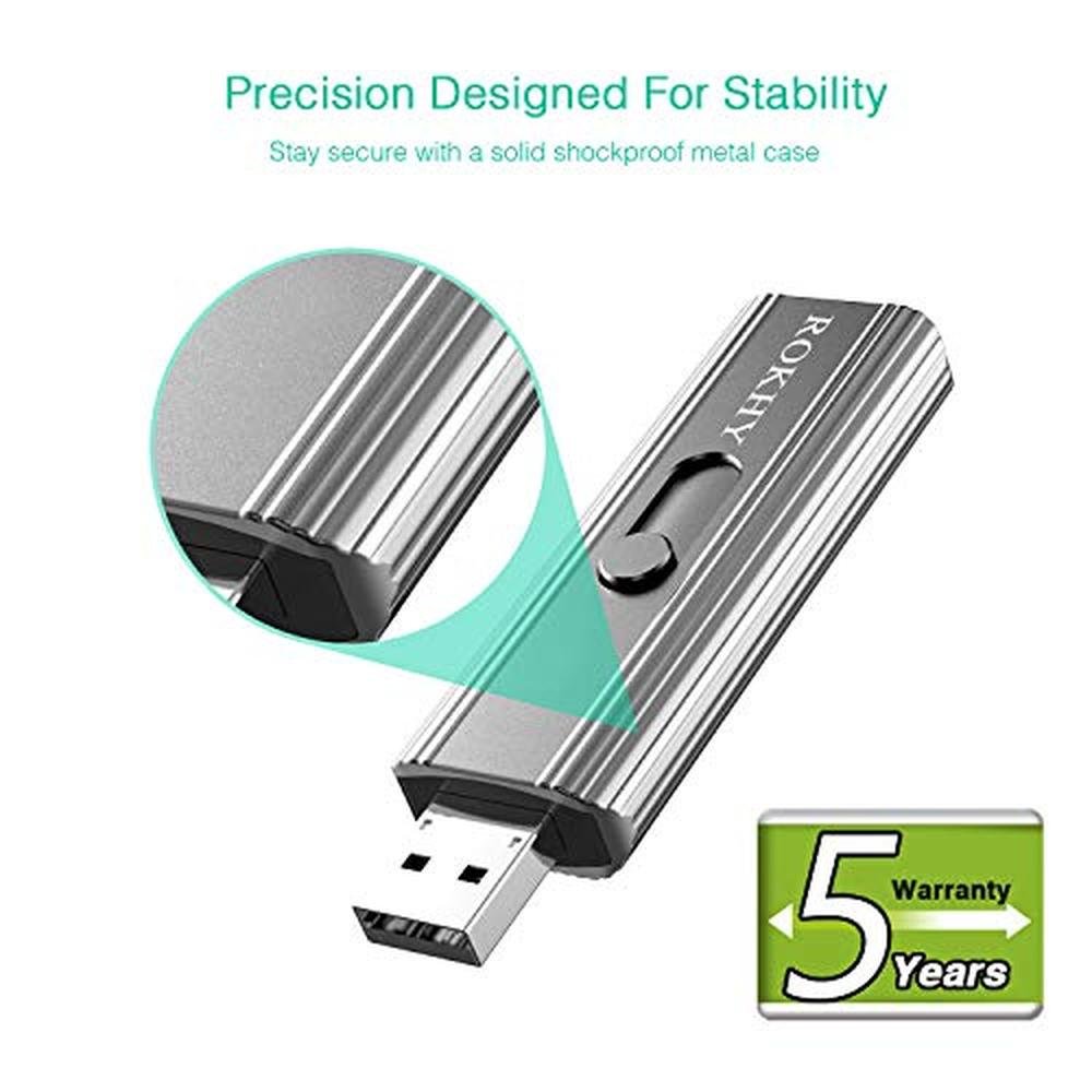 500gb Flash Drive: Rokhy Extreme Portable Mini External SSD – Packaging