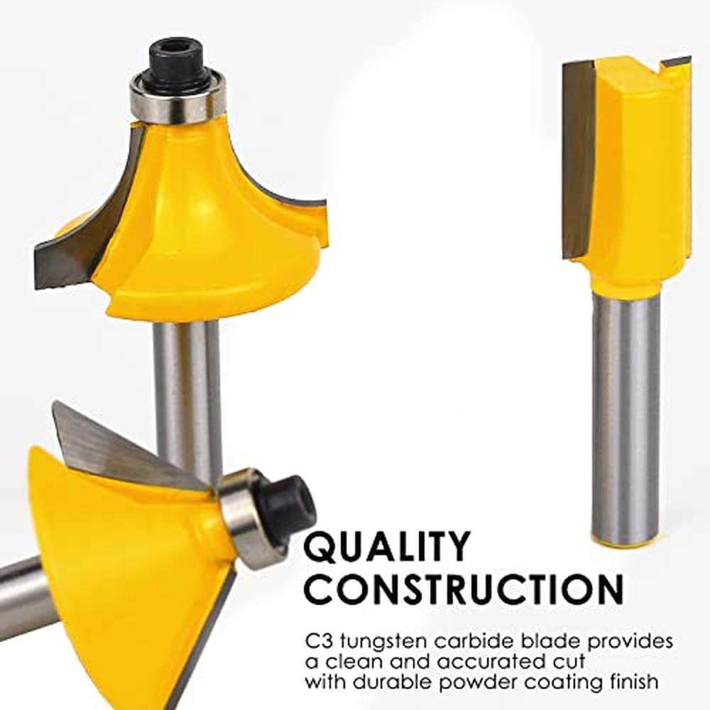 Router Bits 1/4 Inch Shank: BAIDETS 35Pcs 1/4" Router Bit – Packaging