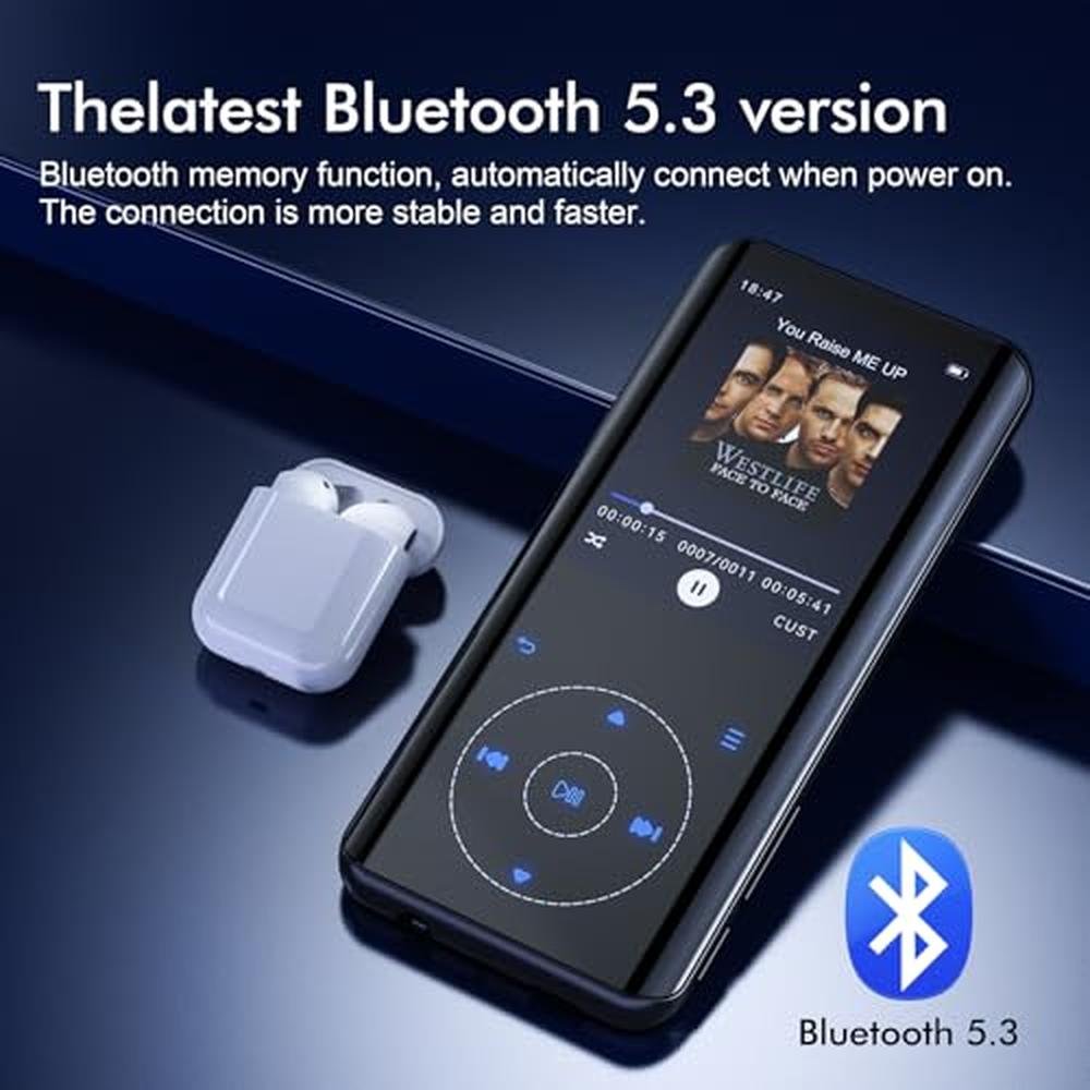 RUIZU 64GB MP3 Player with Bluetooth 5.3 – Packaging