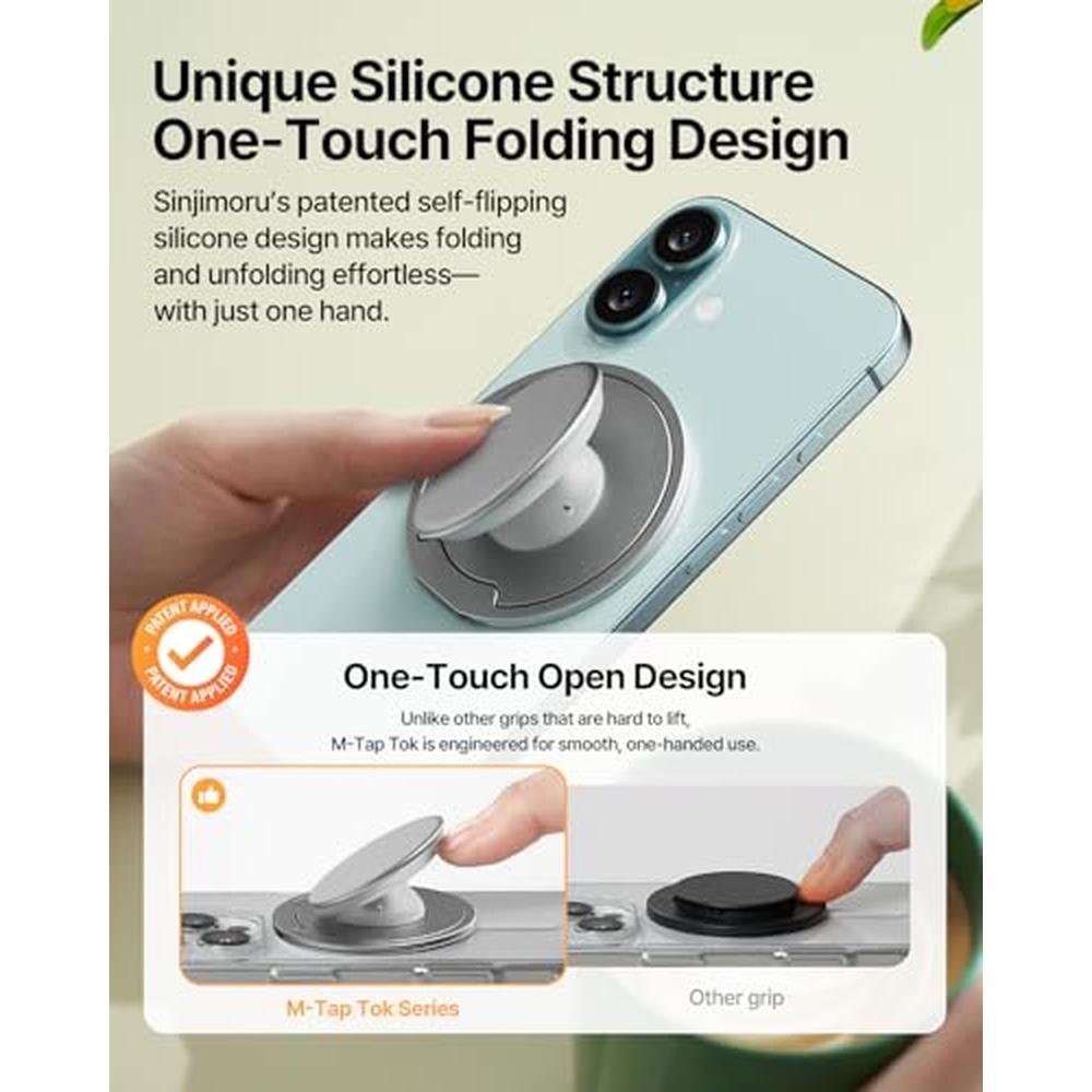 Sinjimoru MagSafe Phone Grip: 3000G Magnetic Hold – Packaging