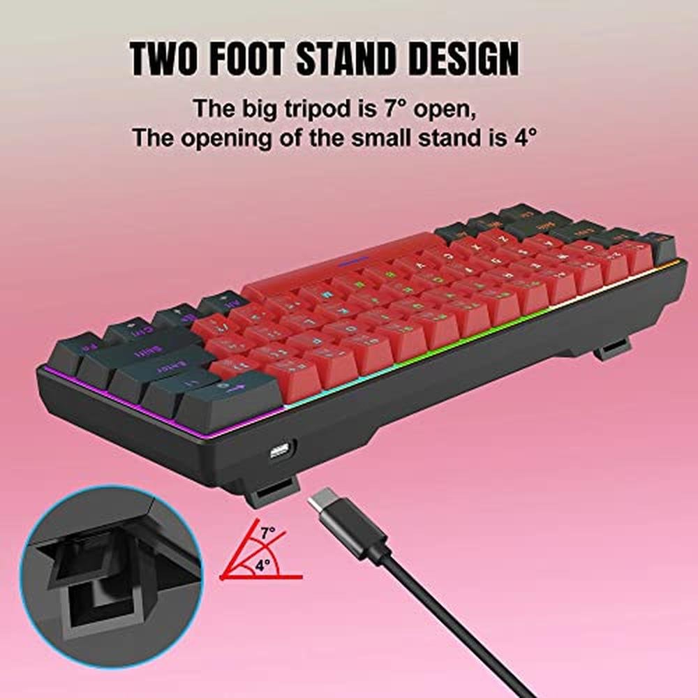 Gaming Keyboard: Snpurdiri 60% Wired Mechanical Keyboard – Packaging