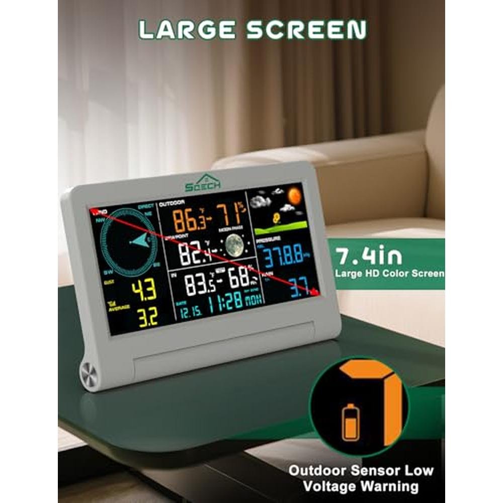 Weather Station: SQECH Wireless Indoor Outdoor with 7-in-1 – Packaging