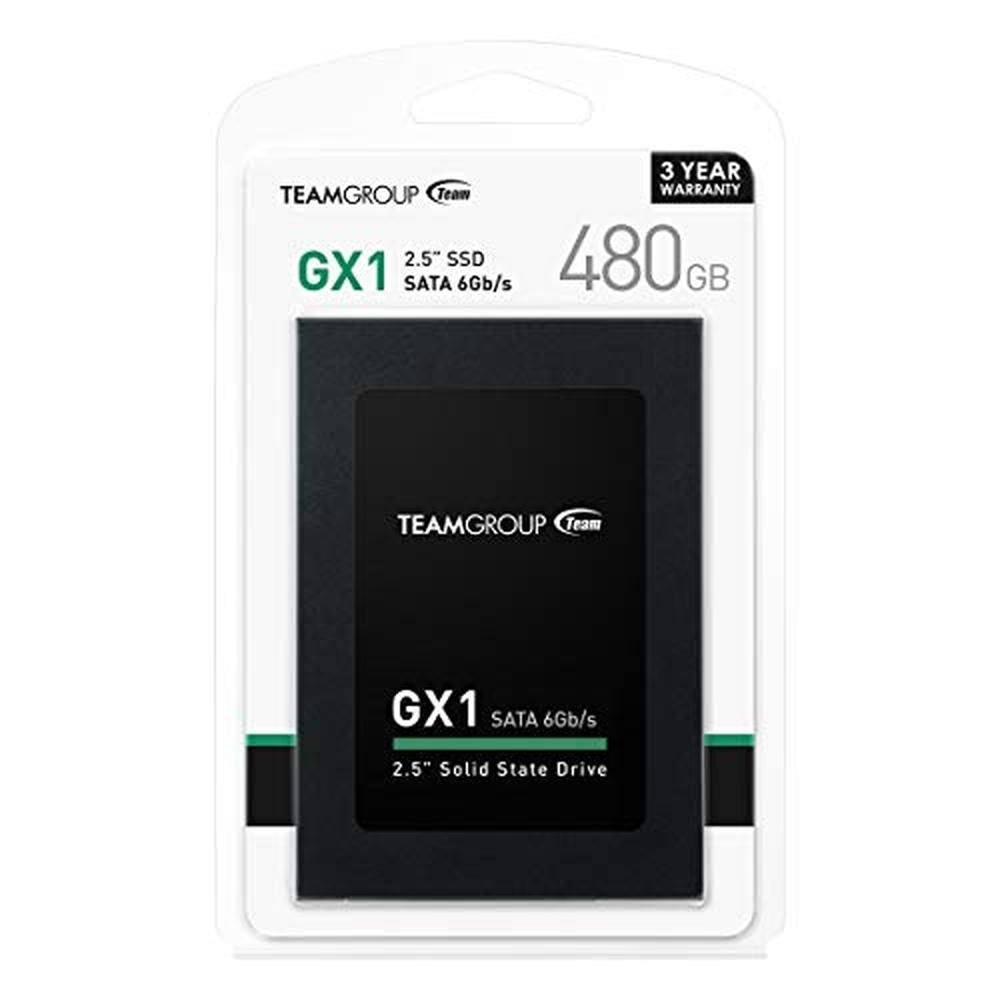 TeamGroup GX1 480GB 3D NAND TLC 2.5 Inch SATA III Internal – Side View