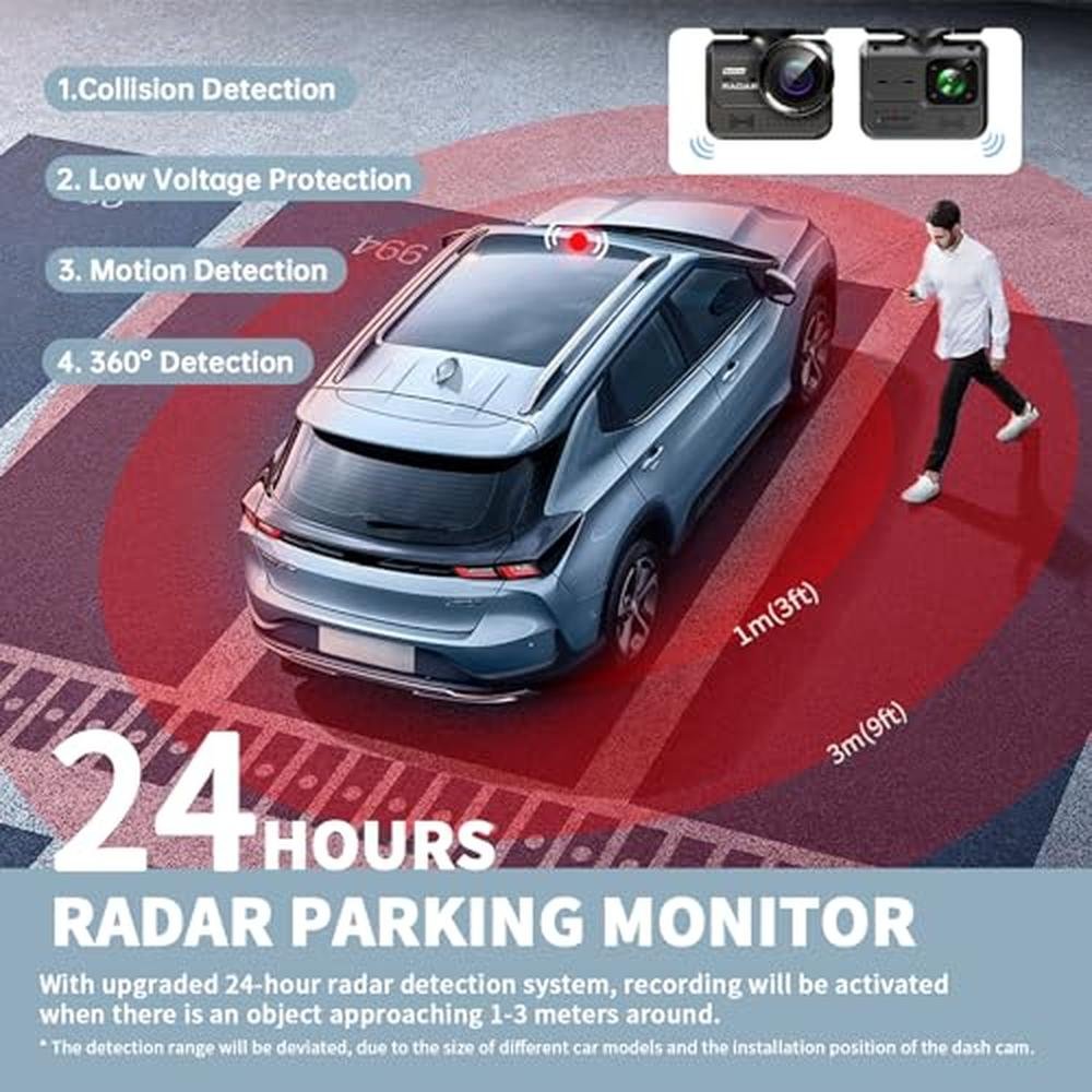 1080p 3-Channel Dash Cam with 360° View – Packaging