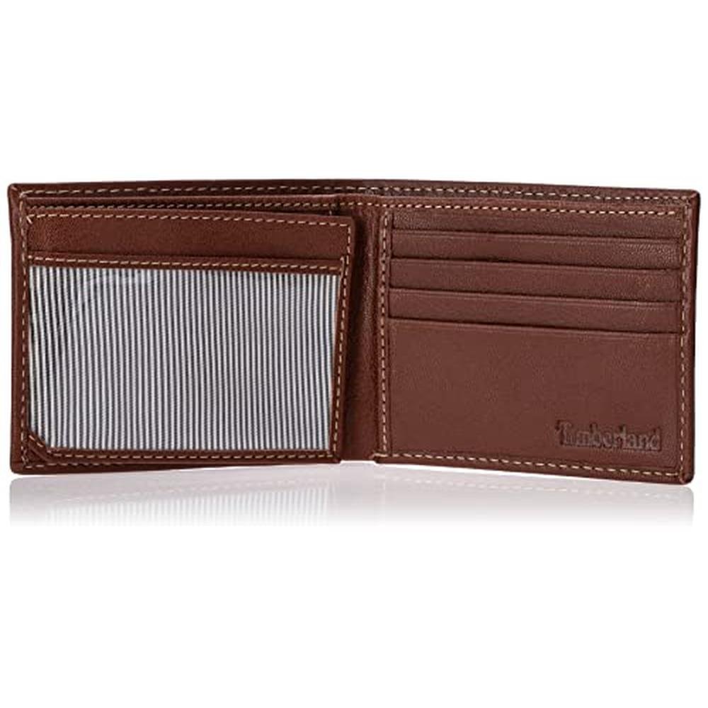 Timberland Men: Hybrid Cognac Hundson Bifold Wallet – Packaging
