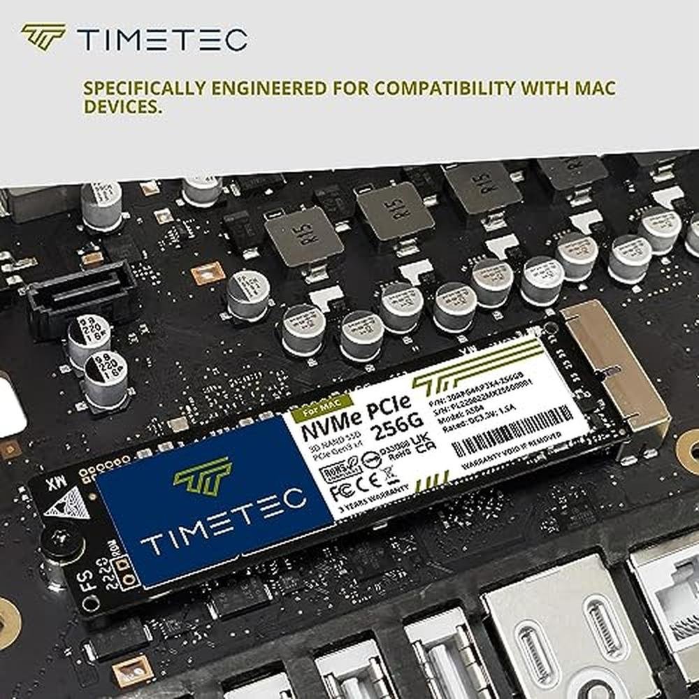 2013 Mac Upgrade: Timetec 256GB MAC SSD NVMe PCIe Gen3x4 – Packaging