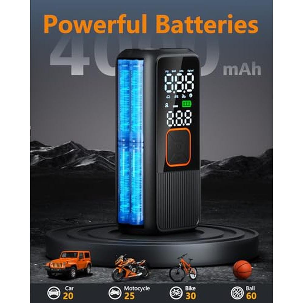 Tire Air: USA Warehouse Tire Inflator Portable Air – Packaging