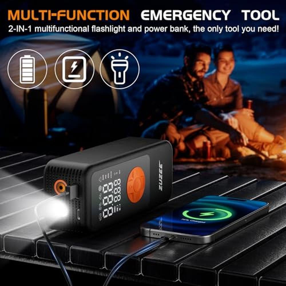 Tire Inflator: Portable Air Compressor 4x Faster High – Packaging