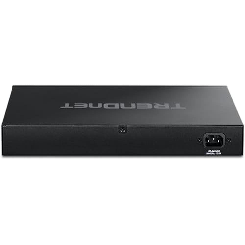 10g Poe Switch: Trendnet TPE-7124Sbf 12-Port Web Smart – Close-up Detail
