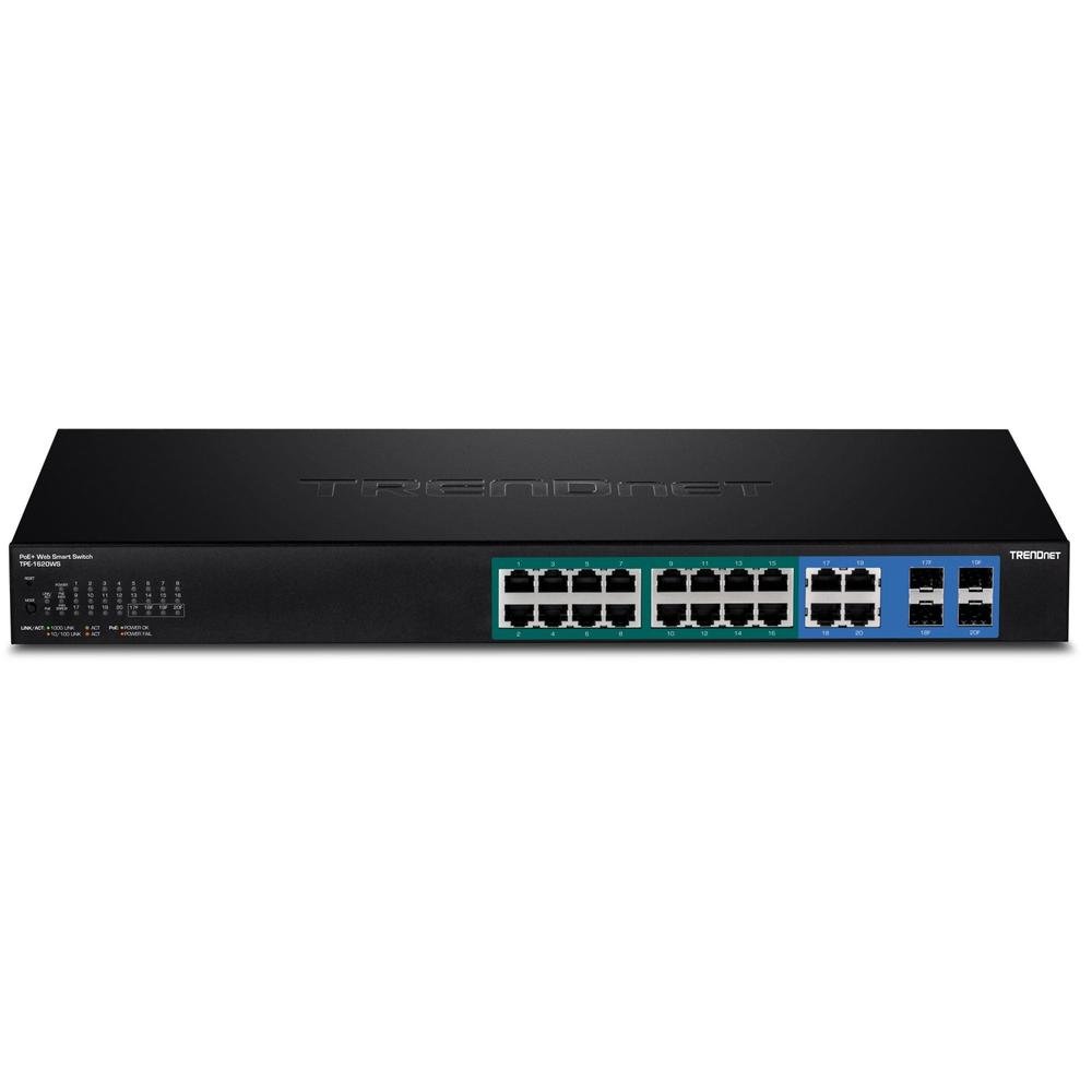 16 Port Trendnet Gigabit PoE Web Smart Switch – Packaging