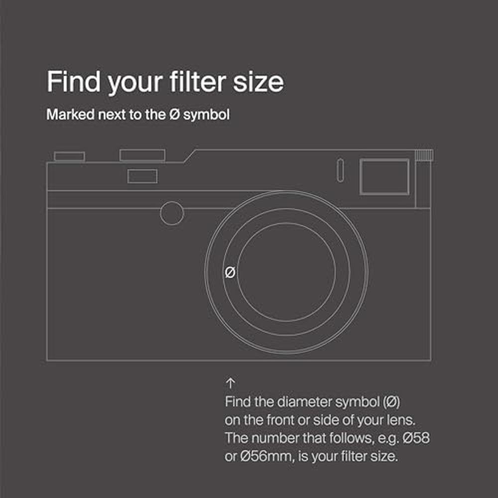Urth 62mm Metal Lens Filter Caps – In Use