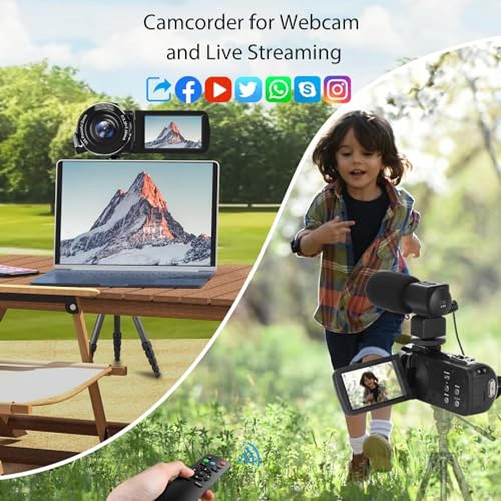 Camera Video: 8K Camcorder 48MP 15FPS UHD WiFi Vlogging – Packaging
