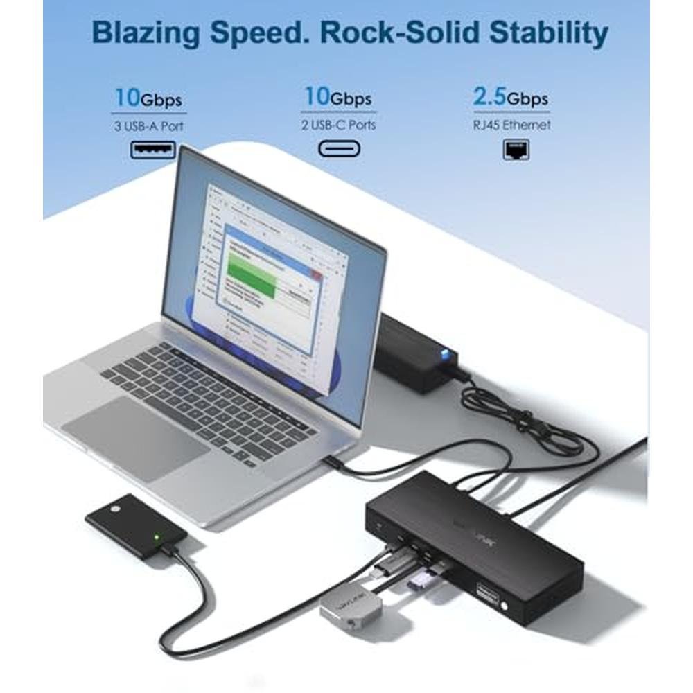 WAVLINK Pro Docking Station: 5-Monitor Support with – Packaging