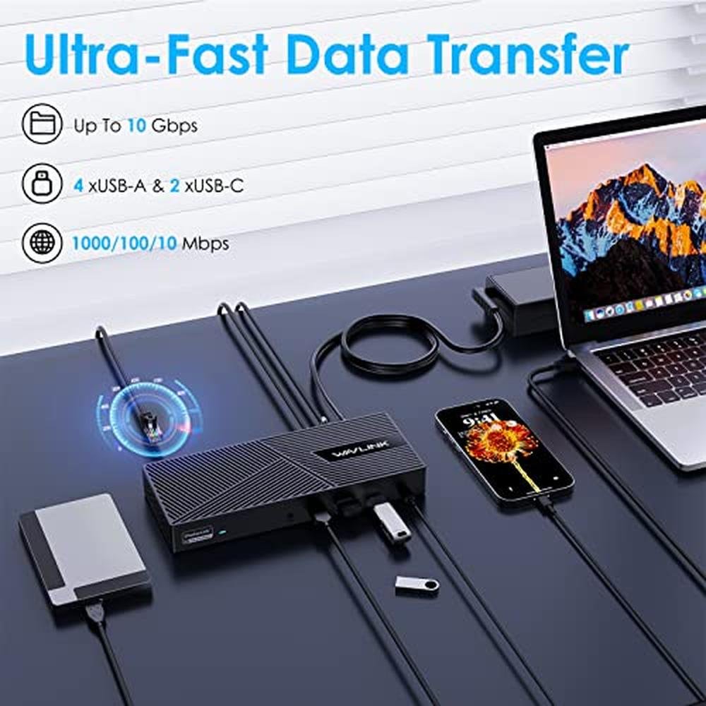 WAVLINK Triple Monitor Docking Station – Packaging