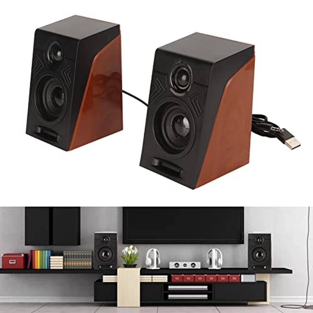 Computer Speakers: Zunate USB 2.0 Deep Bass Adjustable – Packaging
