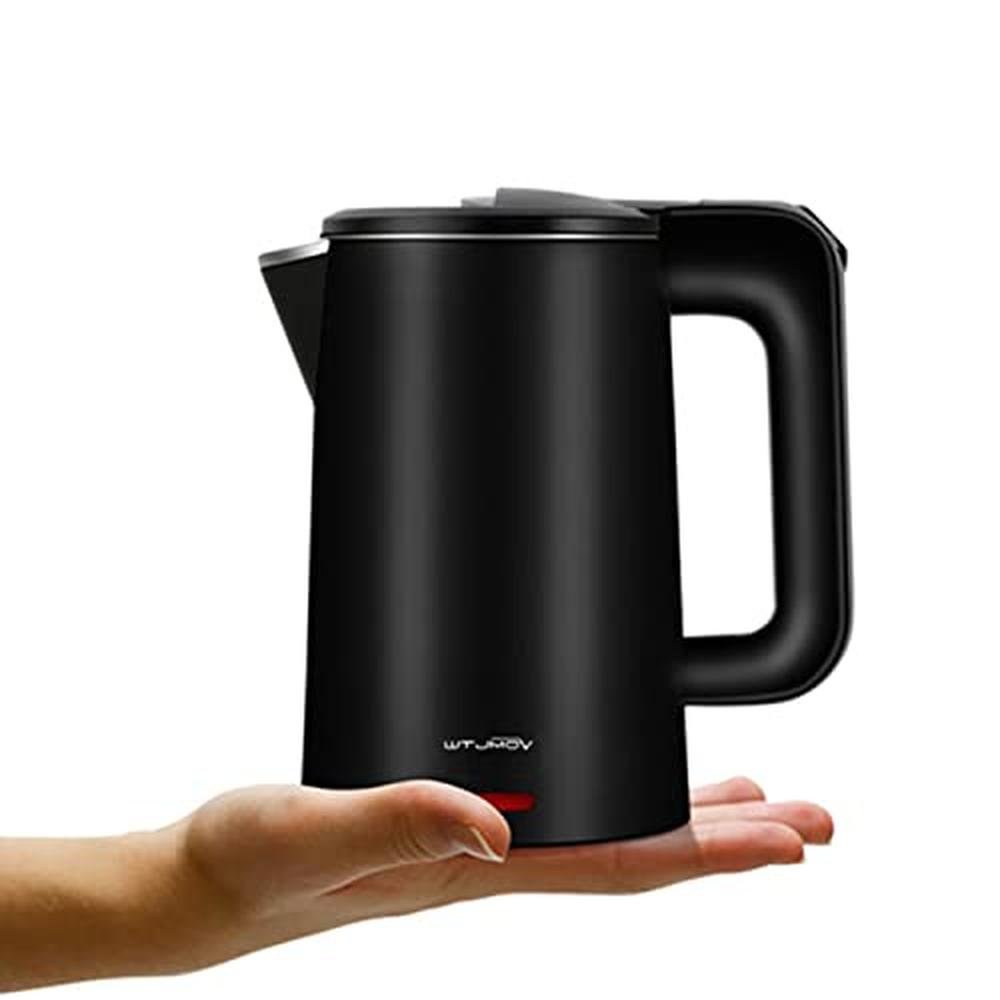 Electric Kettle: 0.8L Stainless Steel 800 Watts Small – Front View