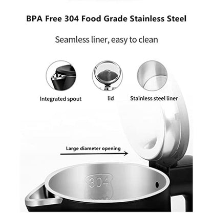 Electric Kettle: 0.8L Stainless Steel 800 Watts Small – Close-up Detail