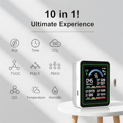 Air Quality: 10-in-1 Smart Monitor Indoor Carbon Monoxide – Packaging