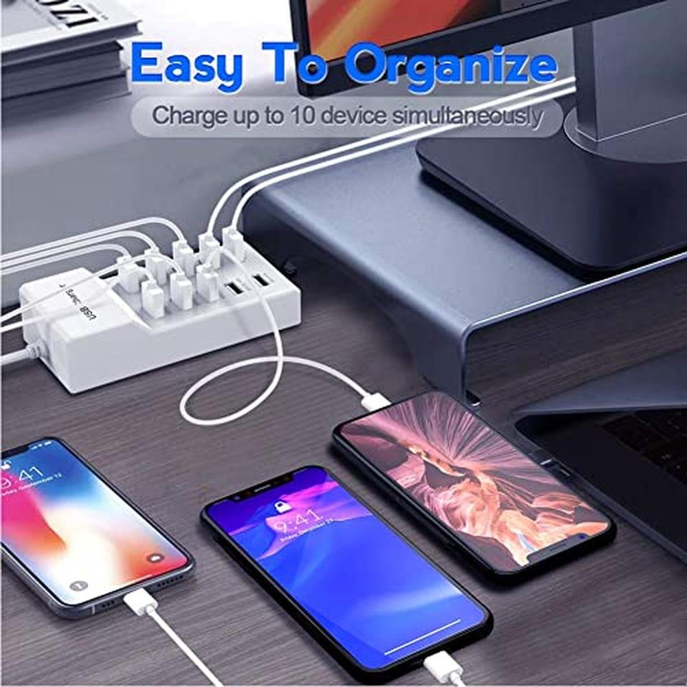10-Port USB Wall Charger Station with Rapid Charging – Packaging