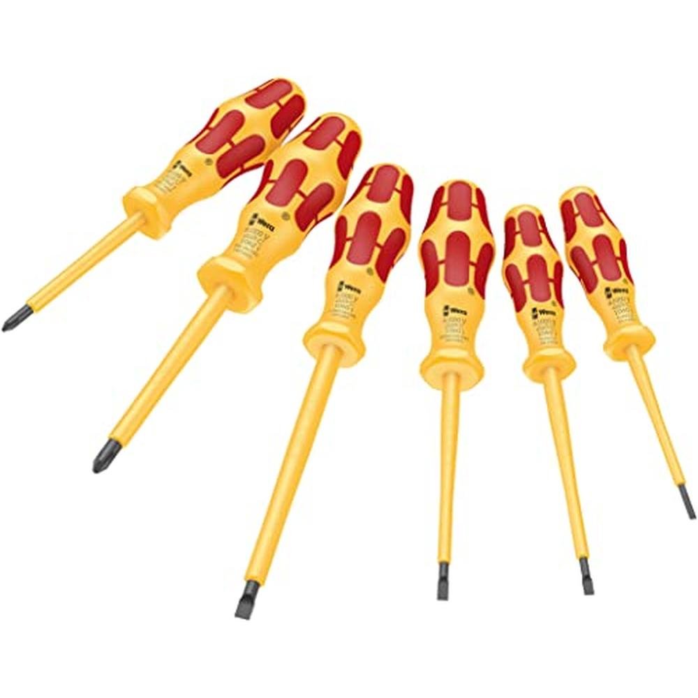 1060 1062 Kraftform VDE Screwdriver Set 6 Pieces – Front View