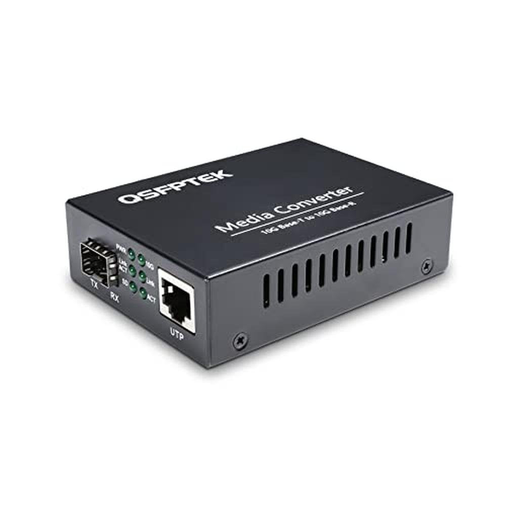SFP 10G: 10G SFP+ to RJ-45 Media Converter – Front View