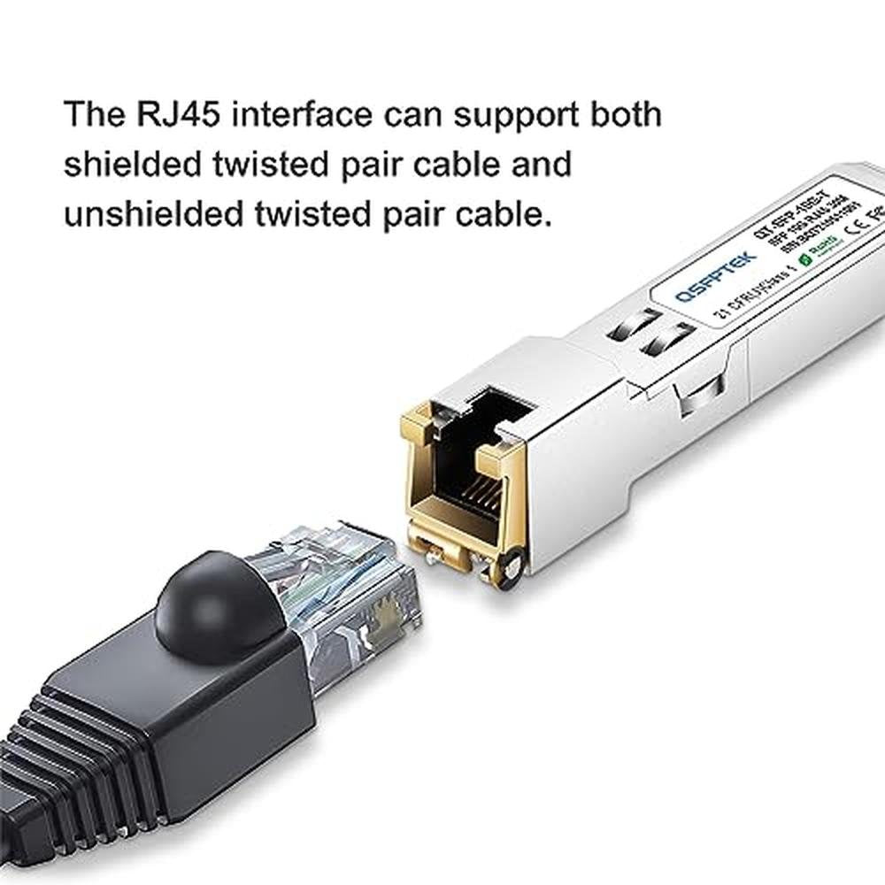 SFP 10Gb: Generic Compatible 10GBASE-T SFP+ Copper – Side View
